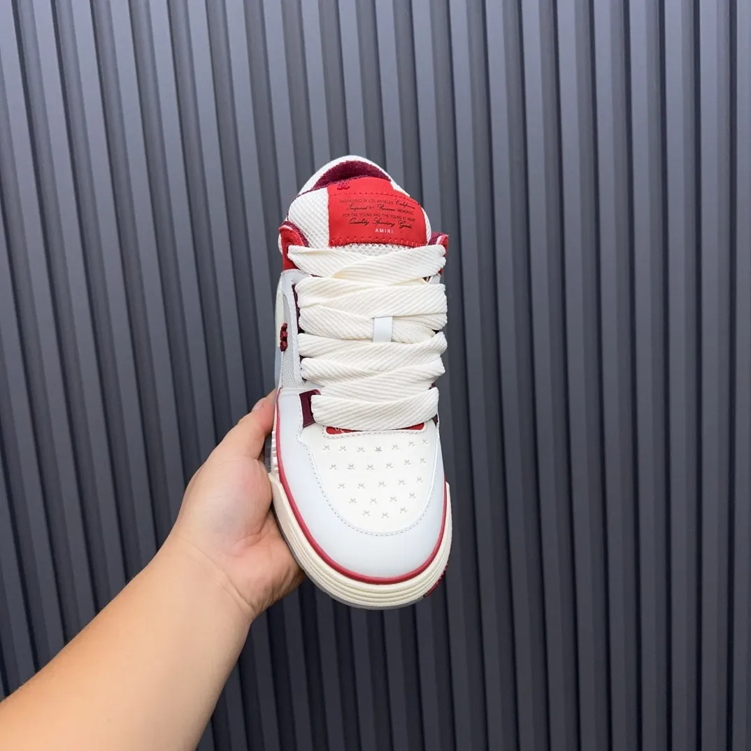 Men's shoes 💰660💰 AMIRI AMIRI trendy brand hot sale 🔥 Available all year round, couples 💑 Official website synchronization Imported fabrics 1⃣️ vs 1⃣️ replica, original factory special original sole, 35-45 (45. non-refundable)